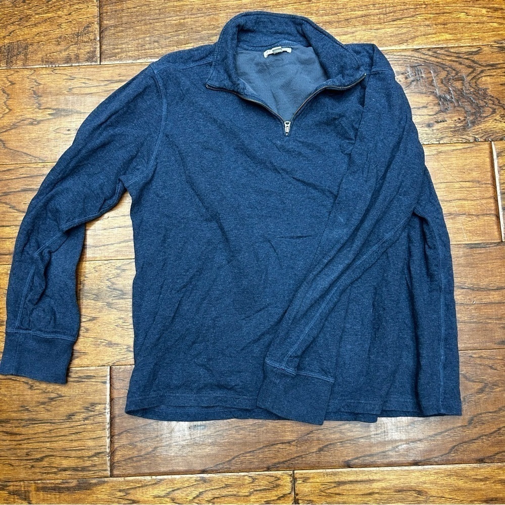 J crew knit goods cotton 1/4 zip sweater‎